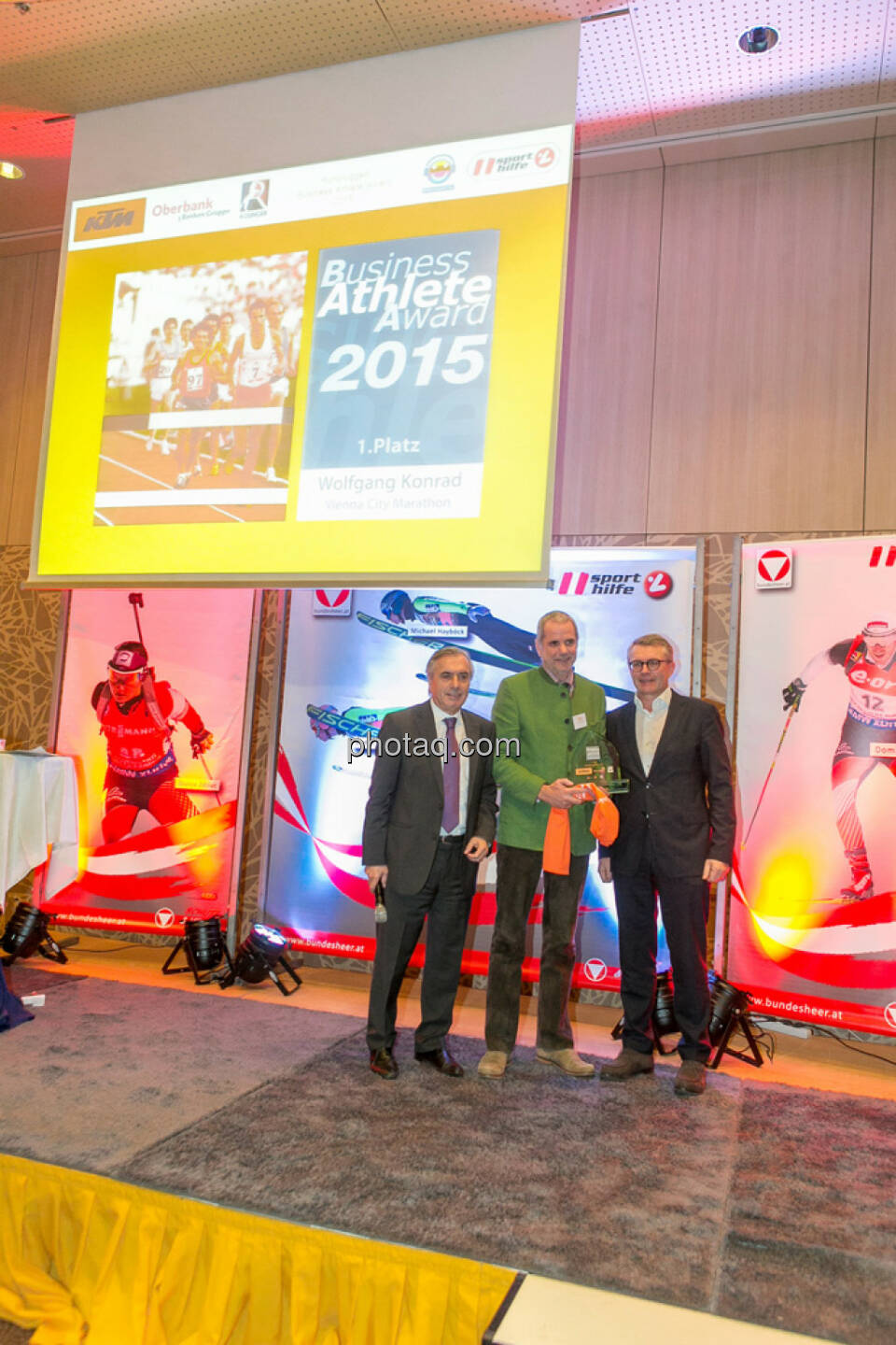 Hans Huber, Wolfgang Konrad (VCM), Friedrich Roithner (KTM)