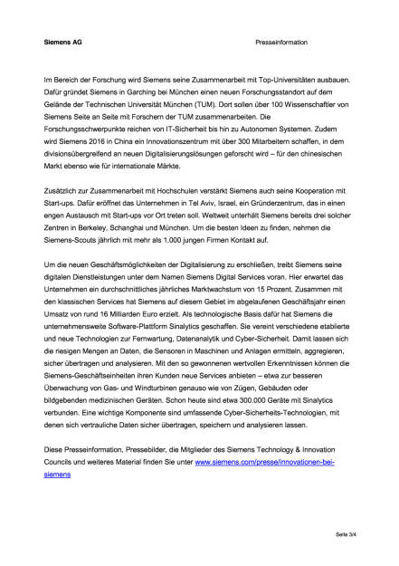 Siemens steigert Investitionen für Forschung und Entwicklung , Seite 3/4, komplettes Dokument unter http://boerse-social.com/static/uploads/file_514_siemens_steigert_investitionen_für_forschung_und_entwicklung.pdf (09.12.2015) 