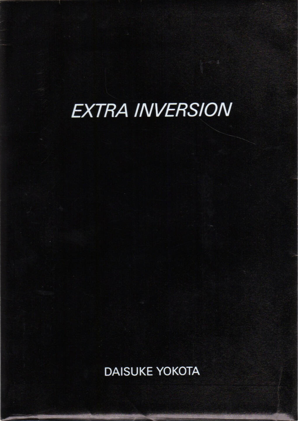 Daisuke Yokota - Inversion, Jean Kenta Gauthier and Twelvebooks 2015, Cover - http://josefchladek.com/book/daisuke_yokota_-_inversion