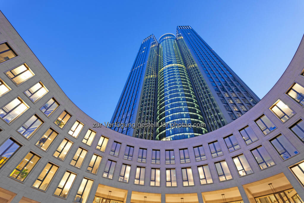 Tower 185, Frankfurt : CA Immo hat drei weitere Mietverträge über insgesamt rund 2.200 m² im Frankfurter Bürohochhaus Tower 185 abgeschlossen : Die Auslastung des über 100.000 m² großen Hochhauses liegt damit bei über 90% : © CA Immo, © Aussendung (14.12.2015) 