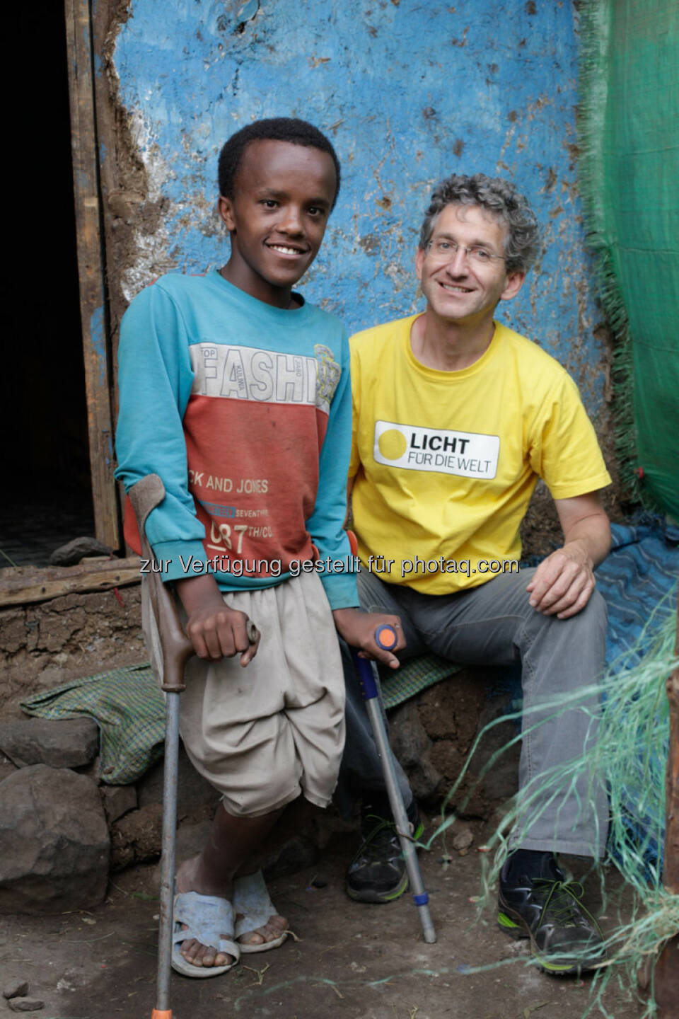 Ashenafi (Äthiopien), Rupert Roniger (GF Licht für die Welt) : 20 Jahre im Einsatz für Licht für die Welt - Rupert Roniger engagiert sich für Menschen mit Behinderungen in den Armutsgebieten der Erde : Fotocredit: Licht für die Welt/Ulrich Eigner