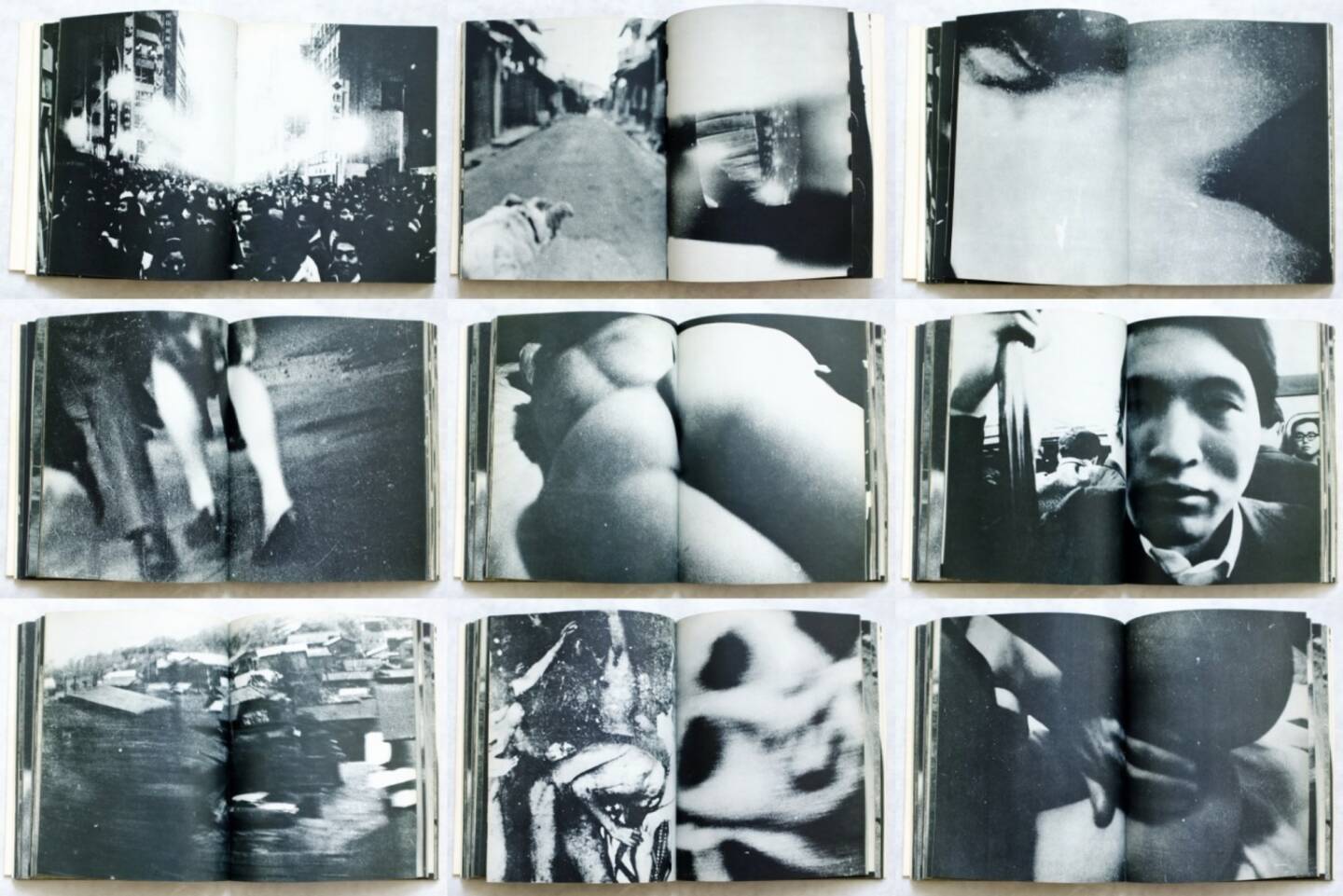 Daido Moriyama - Shashin yo Sayonara, Shashin Hyoron-sha 2015, Beispielseiten, sample spreads - http://josefchladek.com/book/daido_moriyama_-_shashin_yo_sayonara_farewell_photography