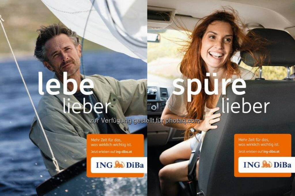 ING-DiBa startet „Lebe lieber“ : Komplett neuer Werbeauftritt ab Weihnachten : Führende Direktbank Österreichs mit neuem „Look & Feel“ – Fokus auf „Geschichten, die das Leben schreibt“ : Fotocredit: ING-DiBa Direktbank Austria/Edzard Piltz / Take Agency, © Aussender (22.12.2015) 