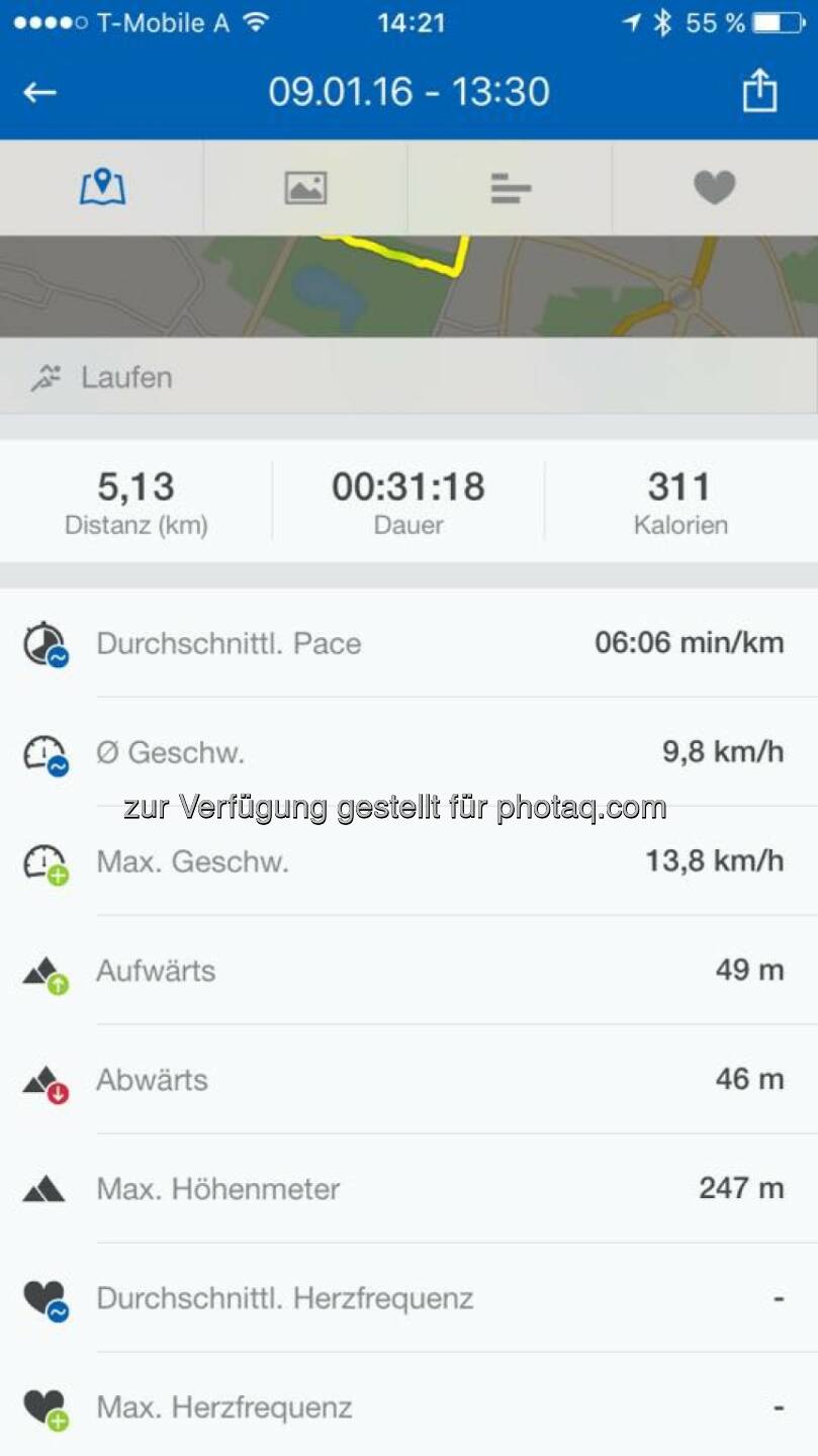 Lauf am 9.1.