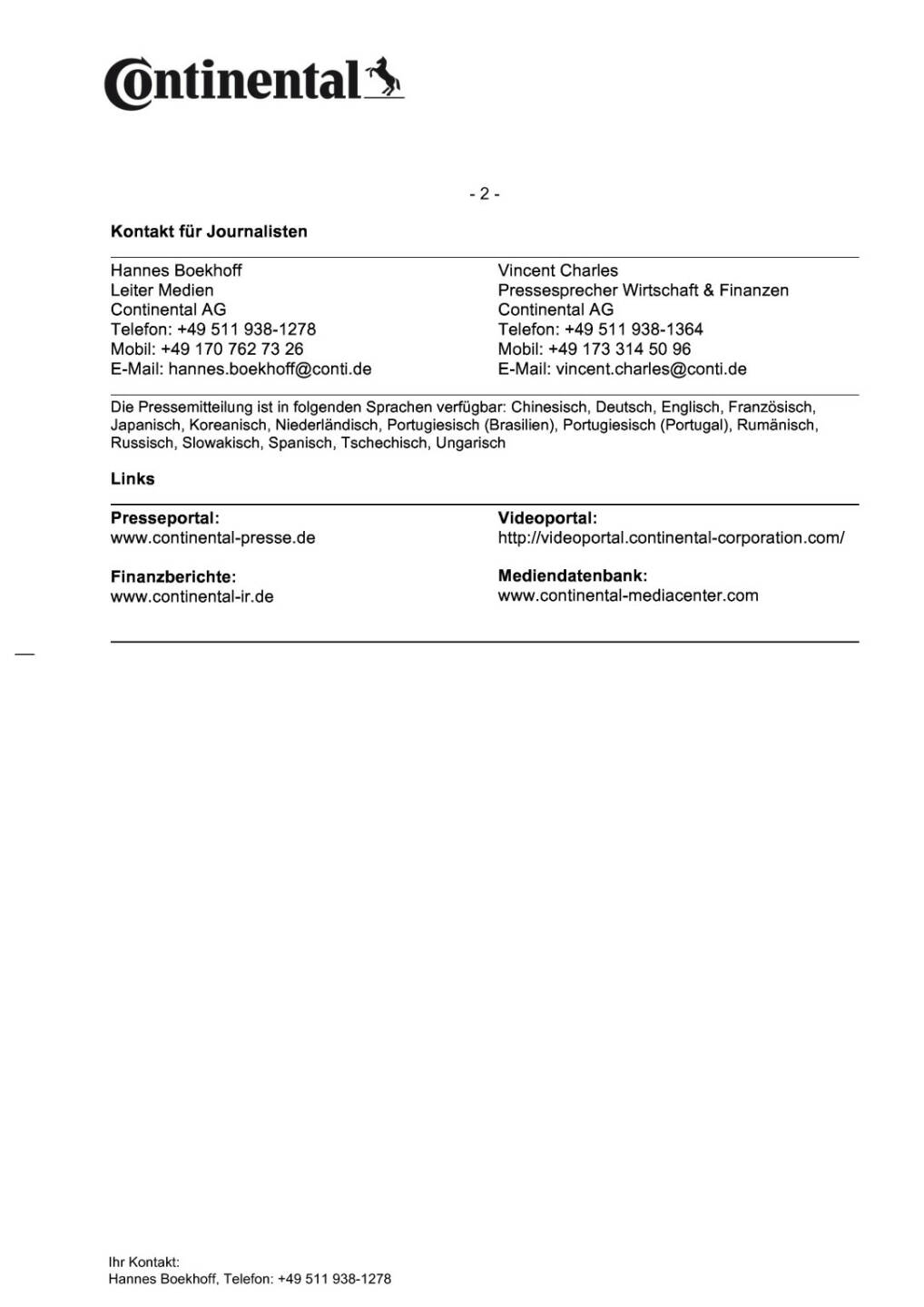 Continental erreicht Jahresziele, Seite 2/2, komplettes Dokument unter http://boerse-social.com/static/uploads/file_544_continental_erreicht_jahresziele.pdf