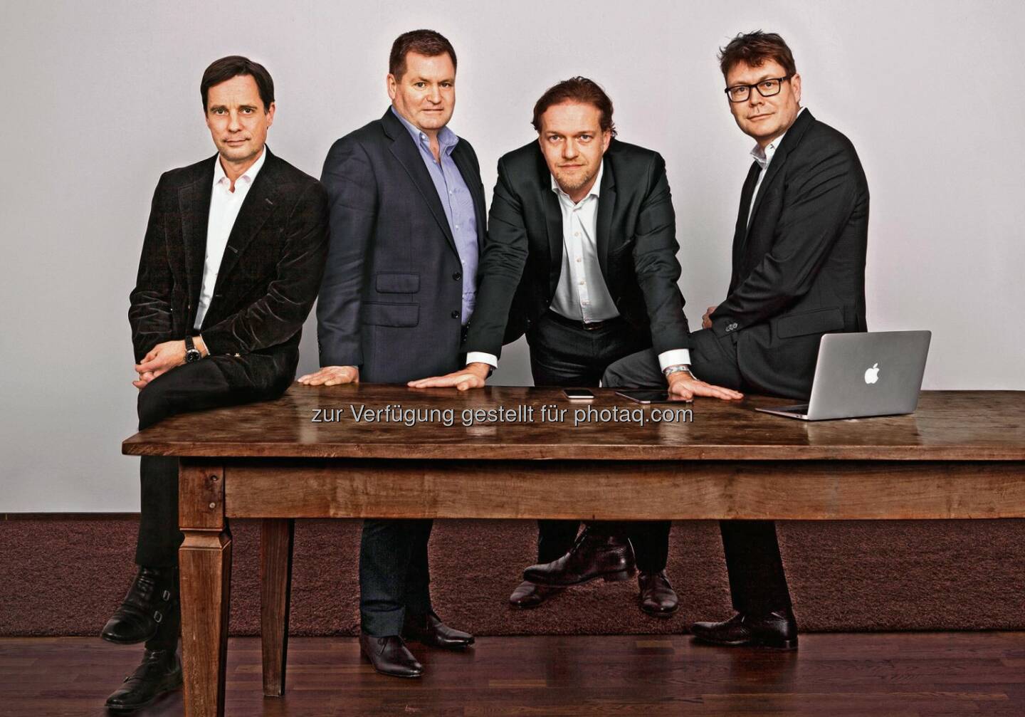 Gregor Vogelsang, Sean King, Lukas Kircher, Rainer Burkhardt : Die auf Content Marketing spezialisierte Agenturgruppe C3 kauft die Londoner Agentur Seven : Fotocredit: C3 Creative Code and Content Gmbh