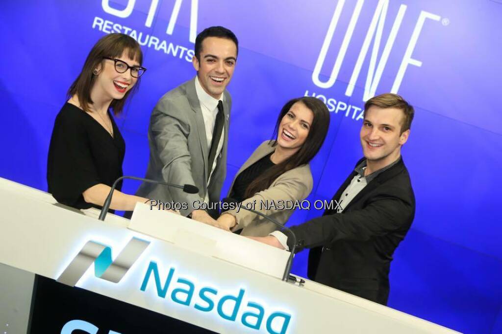 STK, The One Group rings the Nasdaq Closing Bell! $STKS  Source: http://facebook.com/NASDAQ (21.01.2016) 