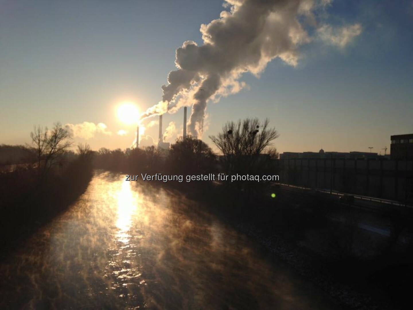 Donaukanal Rauchfang Sonne Morgen