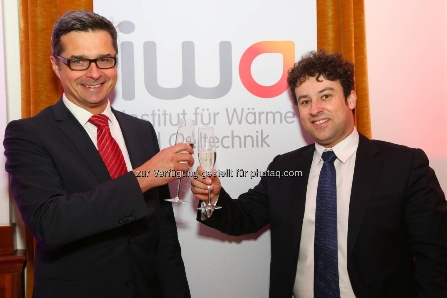 Martin Reichard (GF IWO-Österreich), Fabian Handte (Vorstandsvors. IWO-Österreich) : IWO-Neujahrs-Cocktail : Energiebranche trifft sich zum traditionellen Jahresauftakt : Fotocredit: IWO Österreich/APA-Fotoservice/Schedl