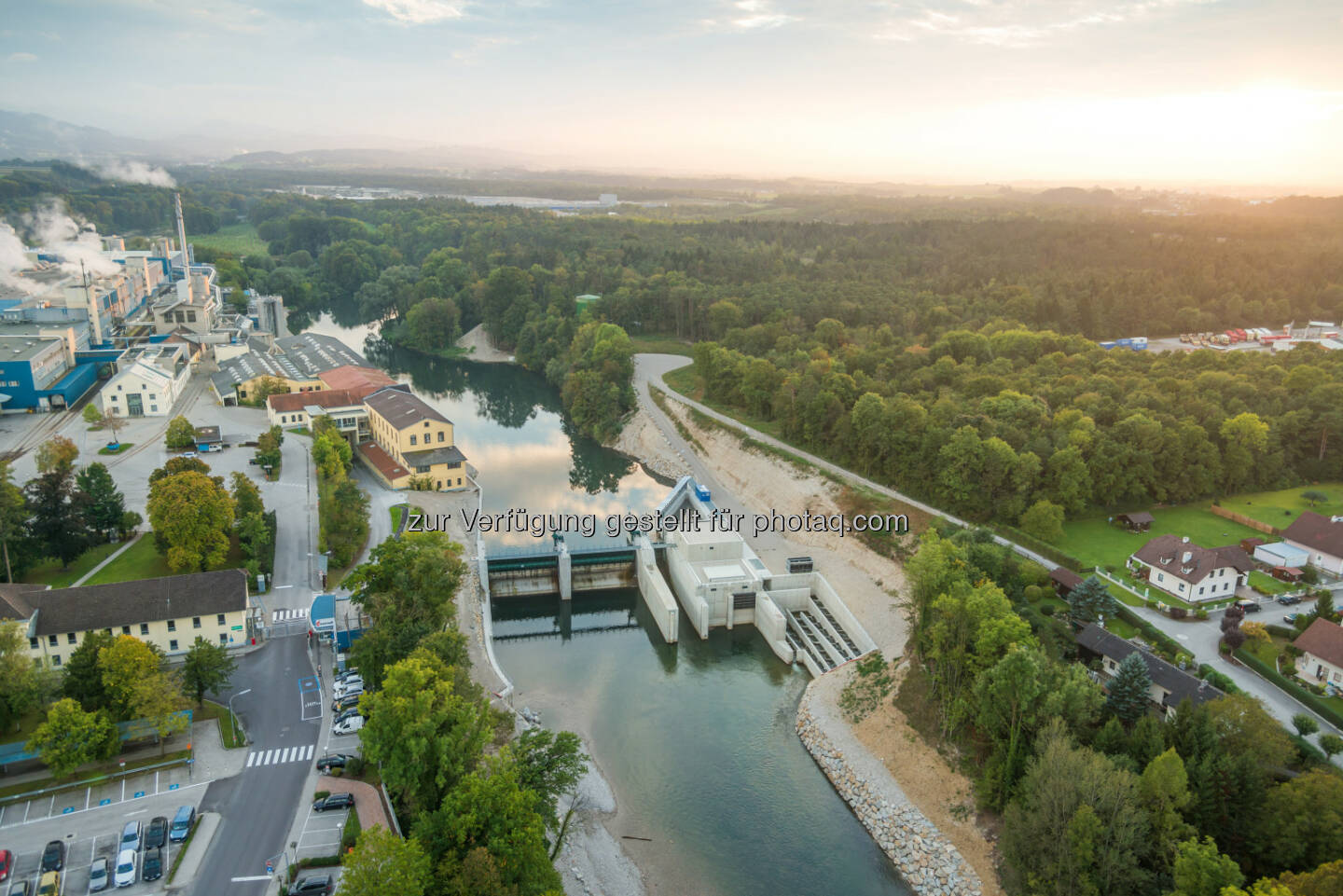 Wasserkraftwerk Hausmening/Ybbs : Soravia Group errichtet umweltfreundliches und leistungsstarkes Wasserkraftwerk an der Ybbs und verkauft an Wien Energie : Fotocredit: Soravia Group