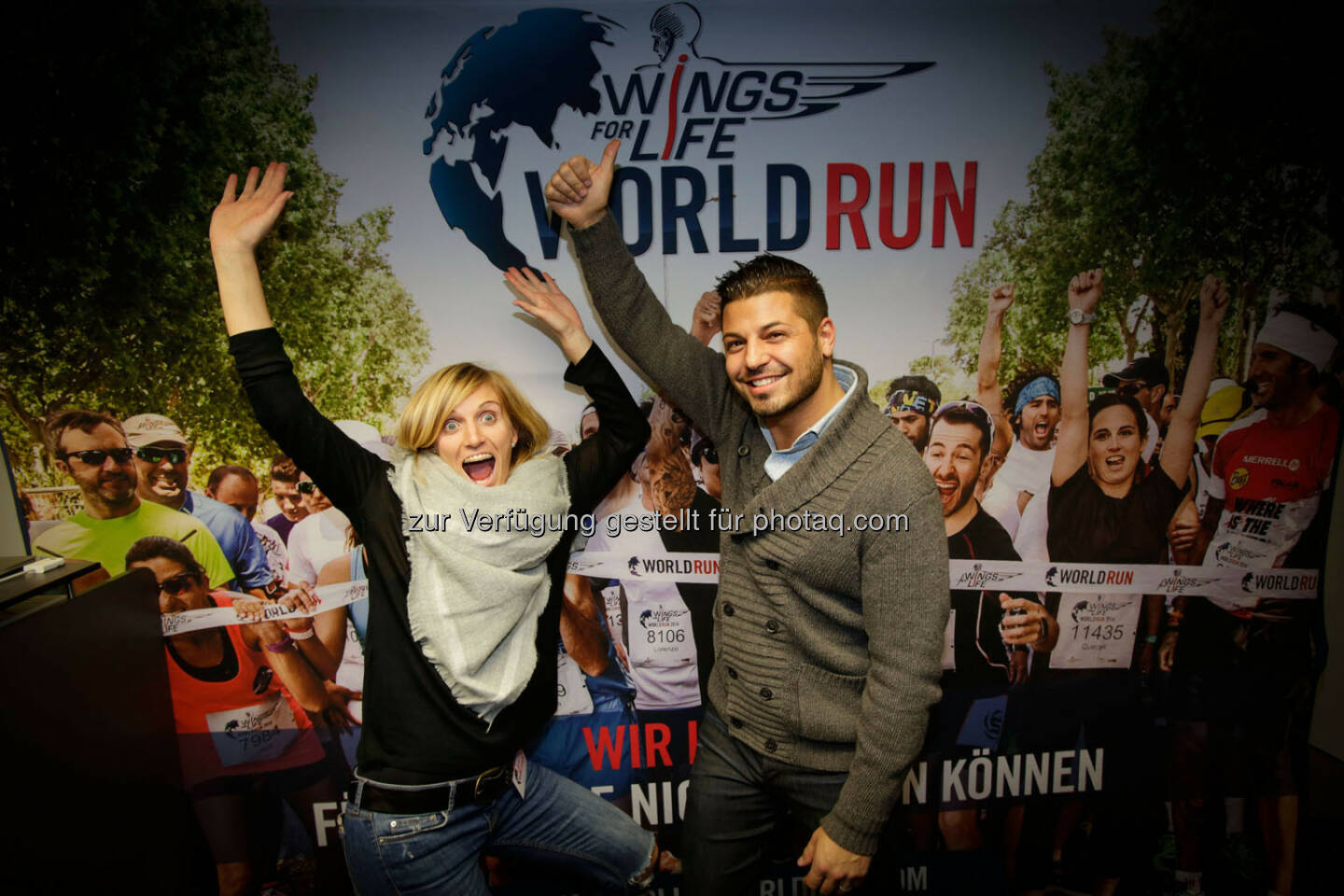 Participants at the Wings for Life World Run event in Munich 23rd of January 2016  (Bild: Daniel Grund)