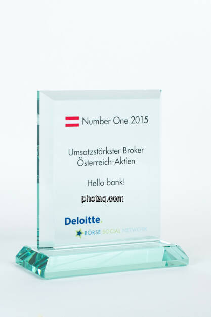 Umsatzstärkster Broker Österreich-Aktien Hello bank!, © photaq/Martina Draper (27.01.2016) 