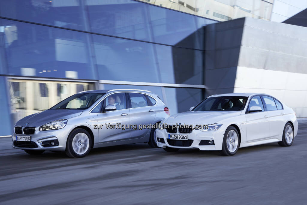 BMW 225xe und BMW 330e: Die beiden neuen BMW Modelle wurden bei der internationalen Pressevorstellung in Garching/München am  25. - 29.Januar 2016 präsentiert : © BMW Group, © Aussendung (29.01.2016) 