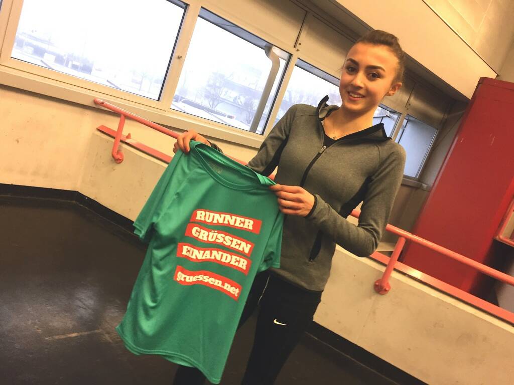 Runner grüssen einander http://www.gruessen.net (31.01.2016)