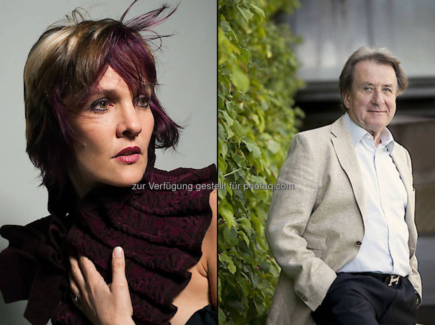 Marlis Petersen (Sopranistin/Fotocredit: Yiorgos Mavropoulos), Rudolf Buchbinder (Pianist/Fotocredit: Marco Borggreve) : Saisoneröffnung: Rudolf Buchbinder und Marlis Petersen eröffnen die Konzertreihe classic.Esterhazy 2016 im Schloss Esterházy :