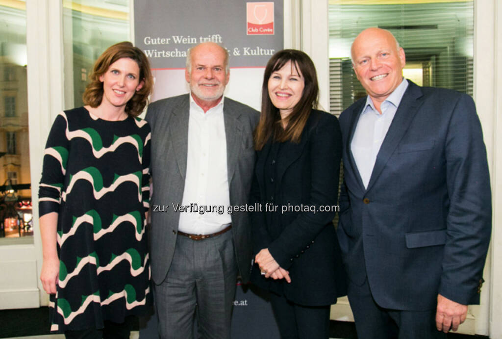 Präsentation Studie zum Thema Angst: Rechtsanwältin Katharina Braun, Rechtsanwalt Manfred Ainedter, Wiener Börse Chefin Birgit Kuras sowie Wirtschaftscoach Ralph Vallon © Christian Mikes, © Aussender (07.02.2016) 