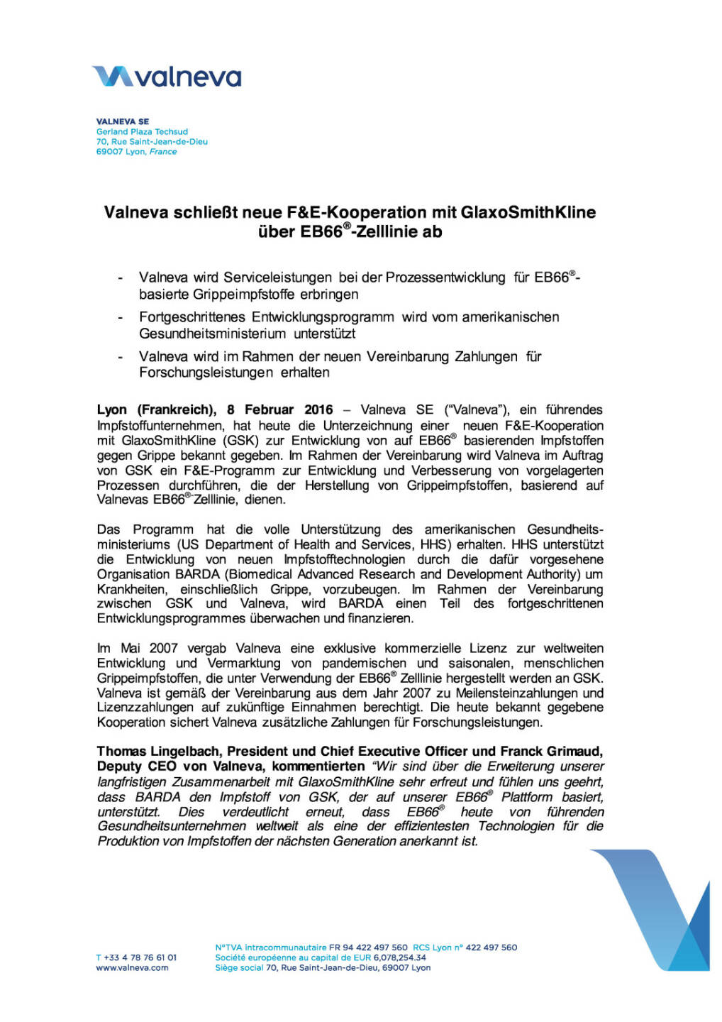 Valneva schließt neue F&E-Kooperation ab, Seite 1/3, komplettes Dokument unter http://boerse-social.com/static/uploads/file_608_valneva_schliesst_neue_fe-kooperation_ab.pdf