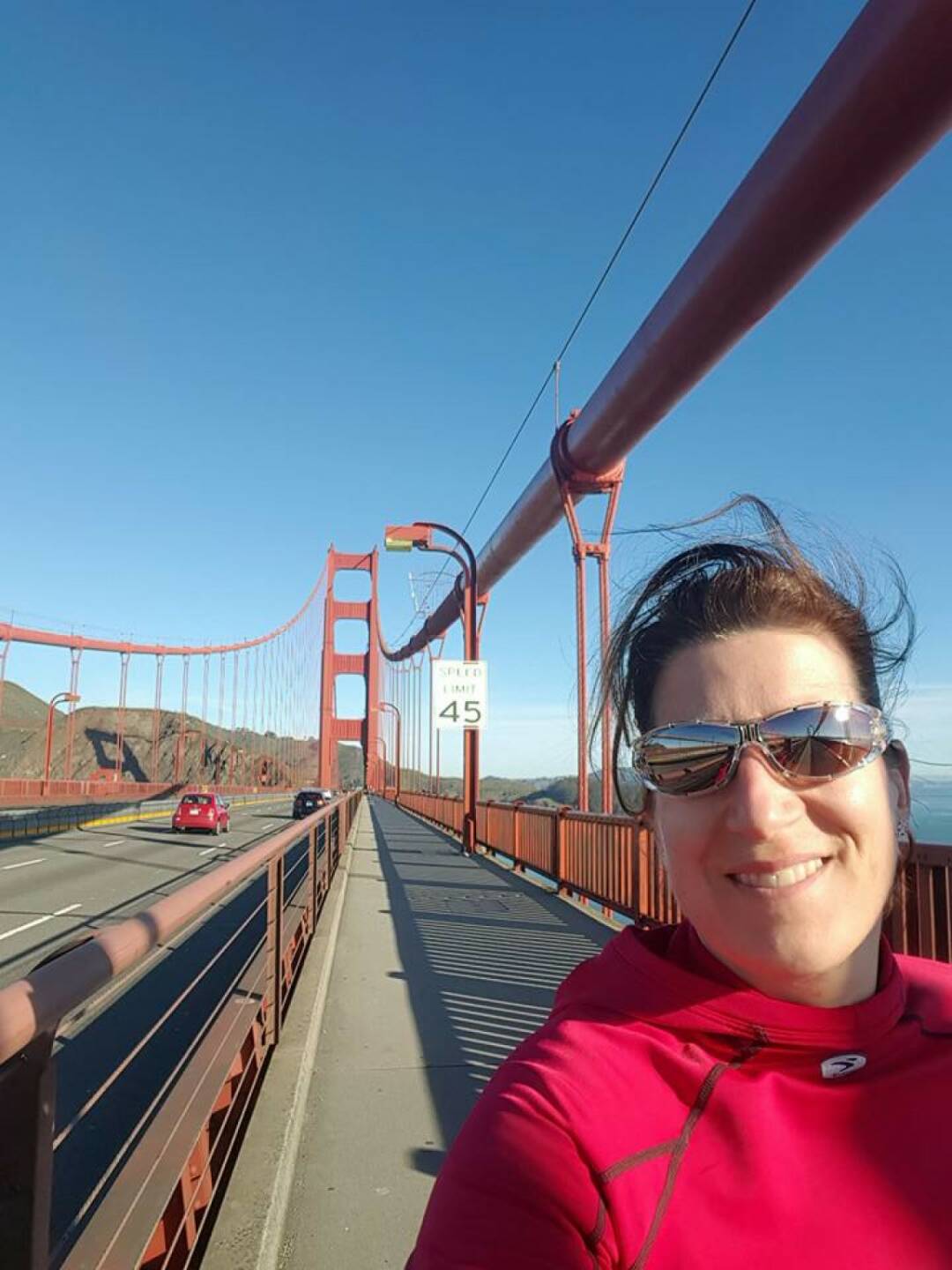 San Francisco Bridge Running by Nina Haas