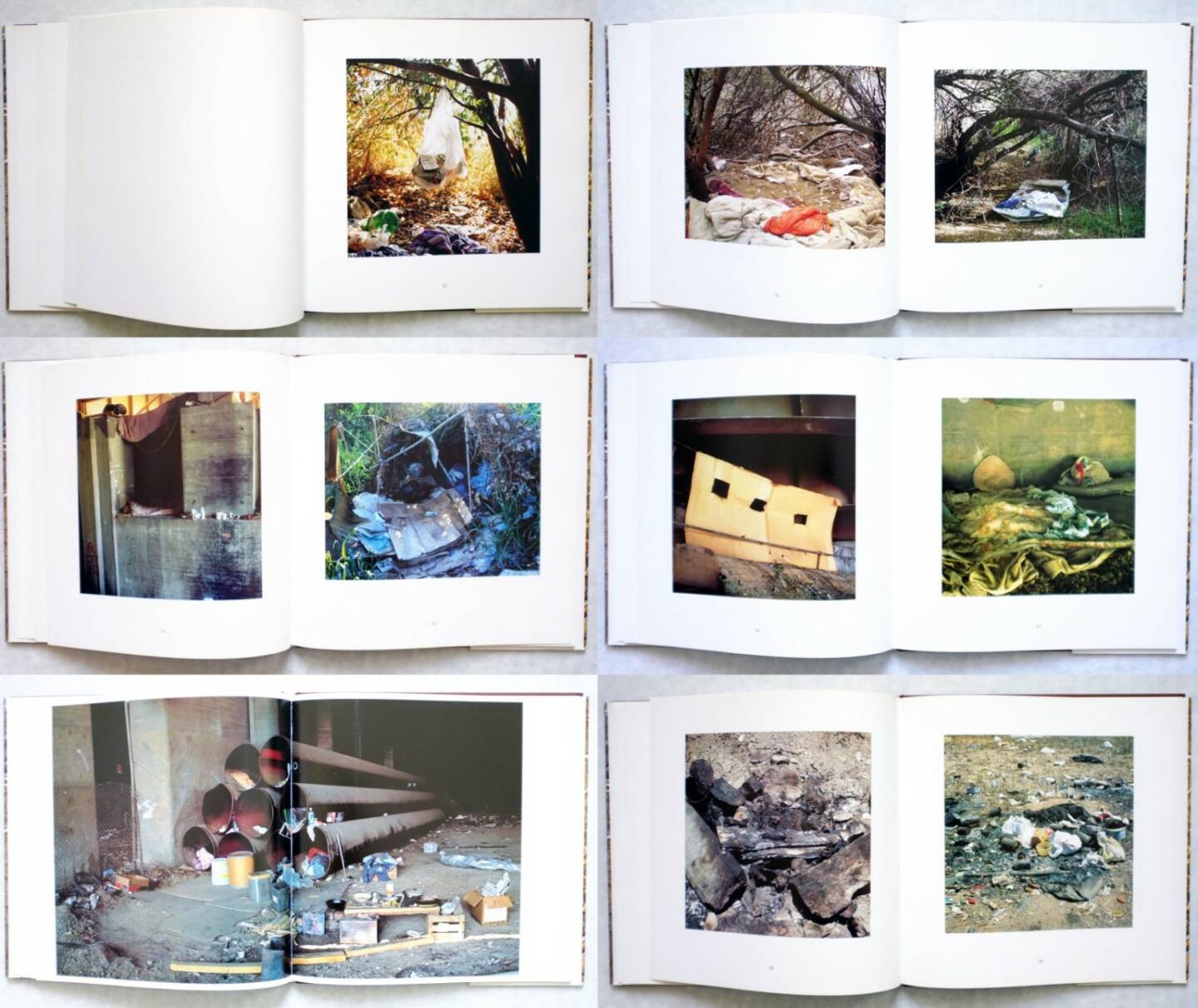 Anthony Hernandez - Landscapes for the Homeless, Sprengel Museum 1995, Beispielseiten, sample spreads - http://josefchladek.com/book/anthony_hernandez_-_landscapes_for_the_homeless