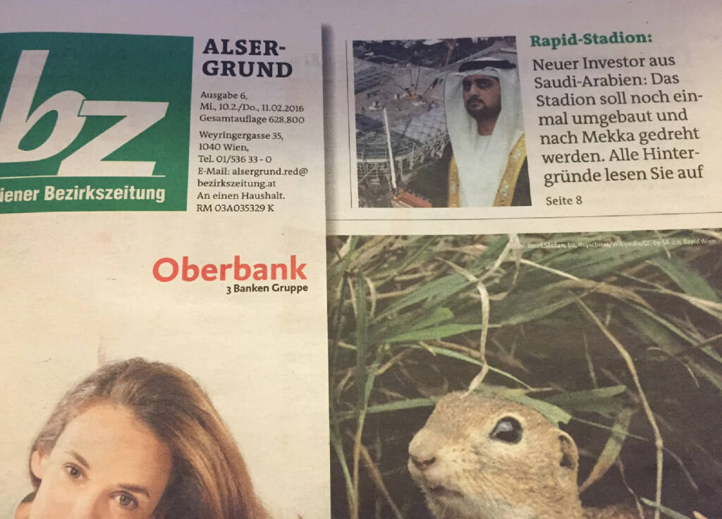 New Media Normal: BZ mit Mut zur Tagespresse auf dem Cover  (10.02.2016) 