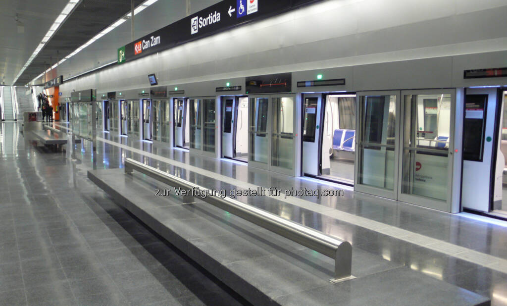 U-Bahnlinie 9 in Barcelona : Längste fahrerlose U-Bahn Europas in Barcelona in Betrieb : © Siemens AG, © Aussendung (15.02.2016) 