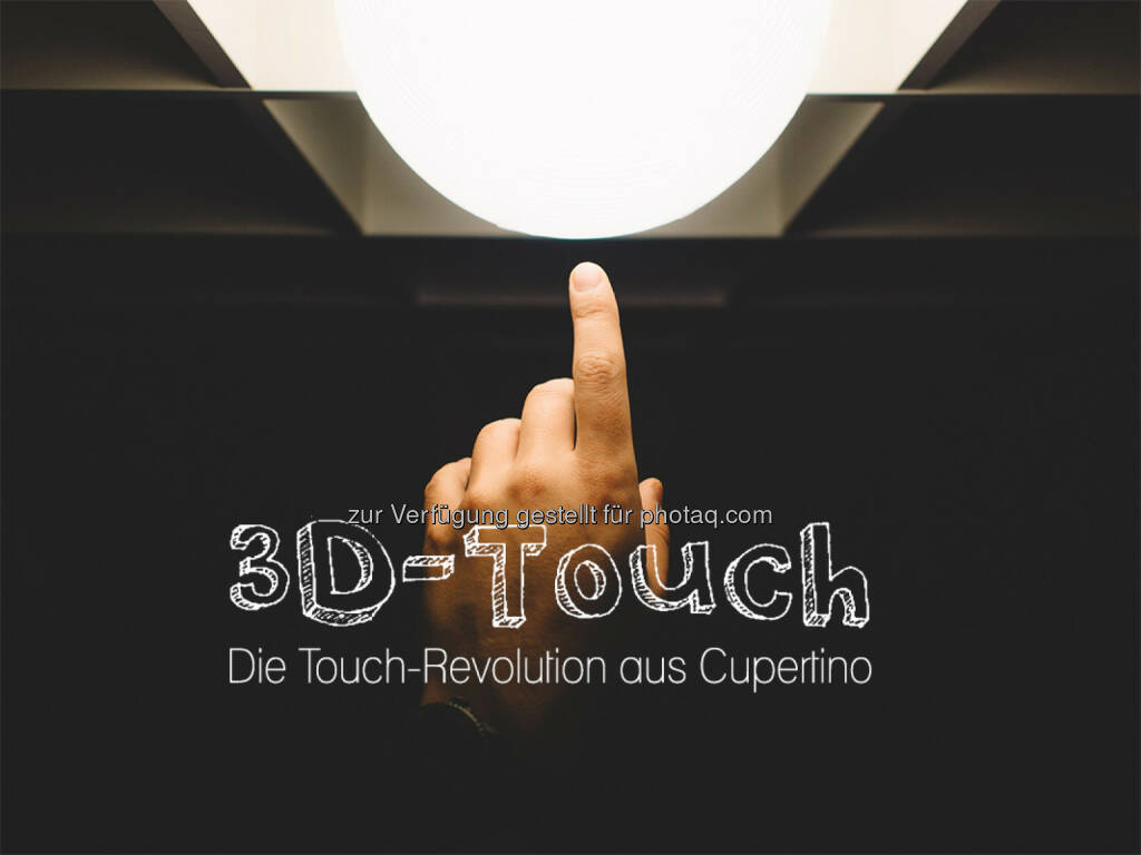 3D-Touch – die Touch-Revolution aus Cupertino : „Keep it simple“ stand im Vordergrund bei der Entwicklung :  Denn 3D-Touch schafft es, die Bedienung des iPhones noch einfacher und effizienter zu gestalten : Der Bildschirm wurde mit einer zusätzlichen, drucksensitiven Schicht ausgestattet, die nun auch die Tippstärke wahrnimmt : Fotocredit: CC0 Public Domain, © Aussendung (16.02.2016) 
