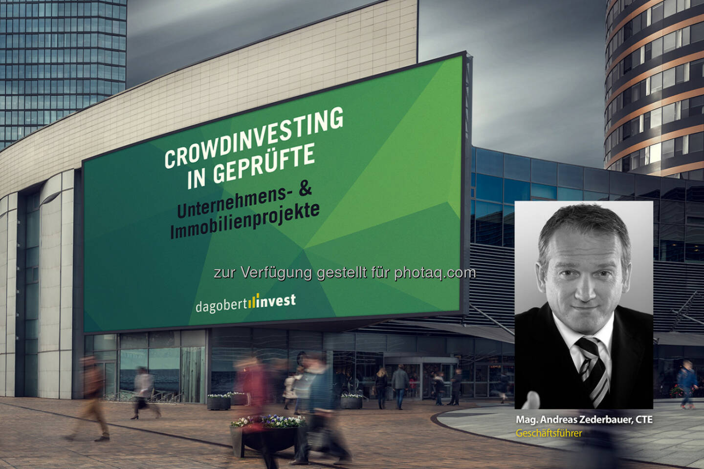 Andreas Zederbauer (Gründer von dagobertinvest) : Mit dagobertinvest in betriebswirtschaftlich geprüfte Projekte investieren : Neue Crowdfunding-Plattform von Finanzexperten : Fotocredit: Johannes Brunnbauer