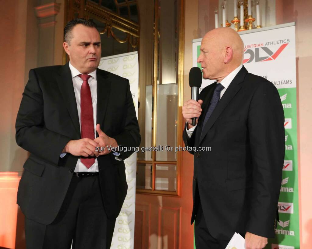 Sportminister Hans Peter Doskozil, Ralph Vallon (ÖLV-Präsident) (Bild: ÖLV) (01.03.2016) 