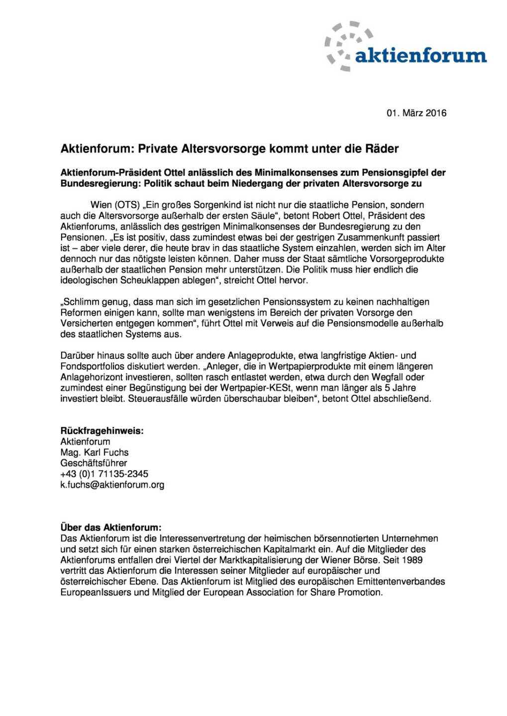 Aktienforum: Private Altersvorsorge kommt unter die R&auml;der, Seite 1/1, komplettes Dokument unter http://boerse-social.com/static/uploads/file_707_aktienforum_private_altersvorsorge_kommt_unter_die_rader.pdf
