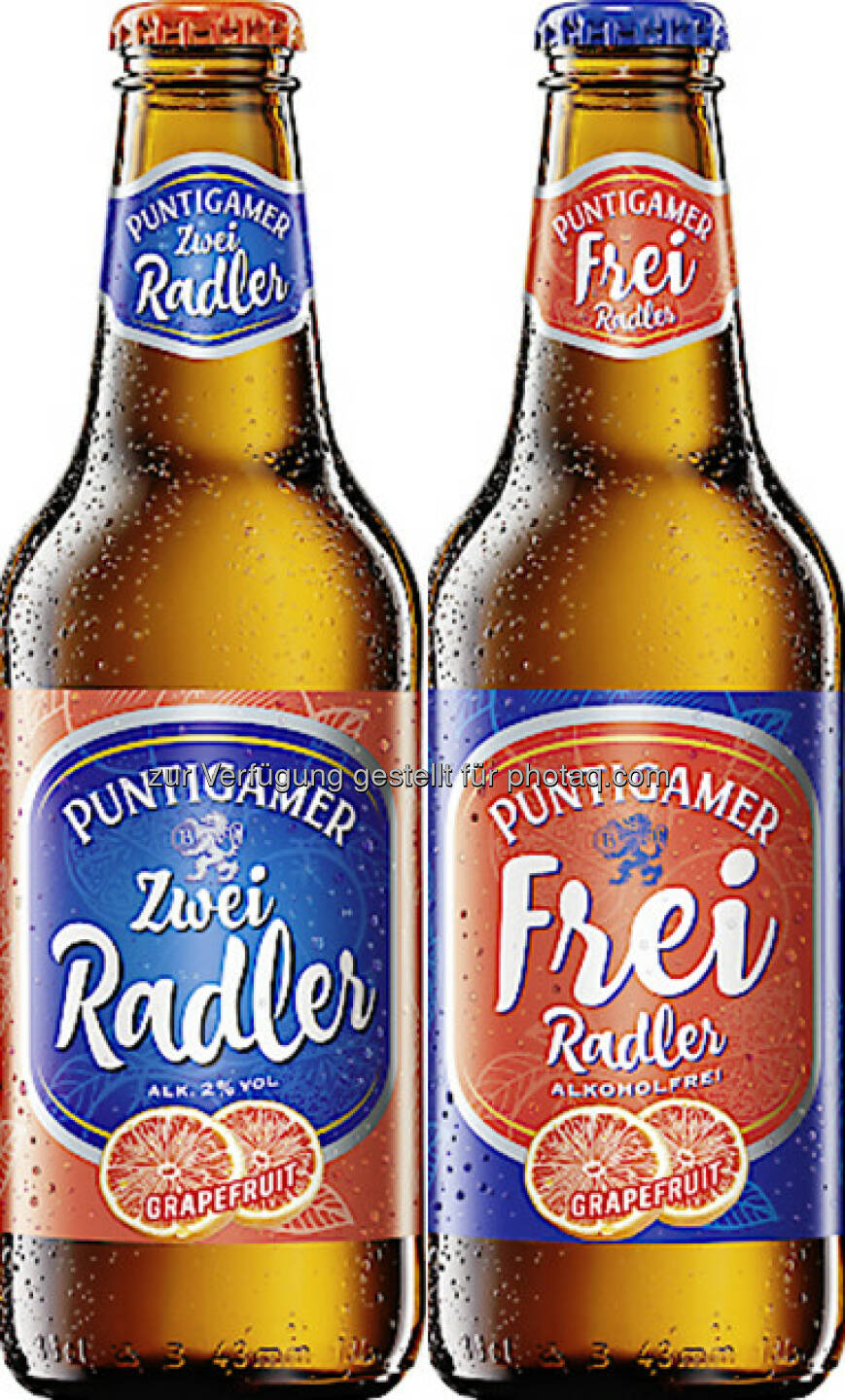 Puntigamer Zwei Radler, Puntigamer Frei Radler : Innovation aus der Steiermark: Puntigamer stellt Radler-Duo vor : Puntigamer Frei Radler und Puntigamer Zwei Radler ab Mitte März erhältlich : Fotocredit: Brau Union Österreich