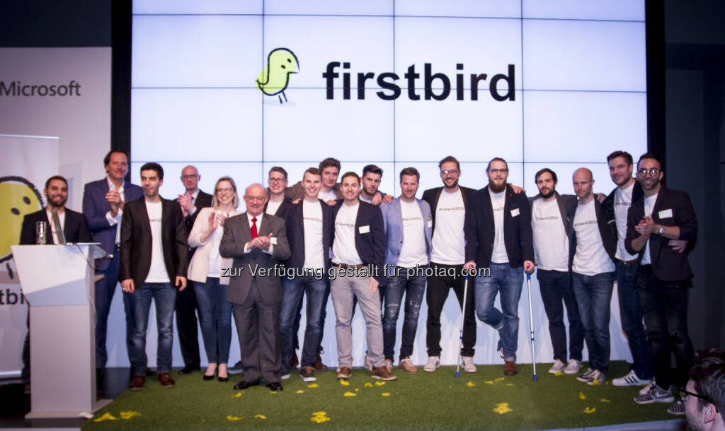 Launch-Event Firstbird : Firstbird launcht weltweit erstes kostenfreies Mitarbeiterempfehlungsportal : Fotocredit: firstbird GmbH, © Aussender (02.03.2016) 