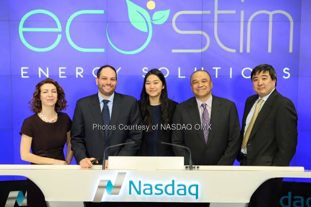 EcoStim Energy Solutions rings the #Nasdaq Closing Bell! $ESES  Source: http://facebook.com/NASDAQ (08.03.2016) 