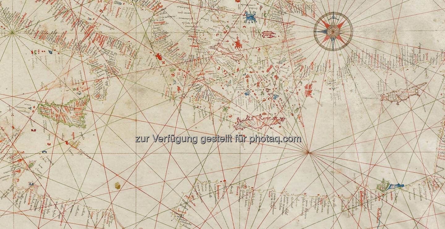 Historical Map, BL Add MS 31318A, The British Library Board, CC Public Domain : Digitalisierung unseres kulturellen Erbes : US Innovationssystem kauft Know-how und Internettechnologien aus Österreich : In Kooperation mit international führenden Universitäten setzen AIT Experten ihr Know-how auf dem Gebiet der Internettechnologien ein, um den Zugang zu wertvollen historischen Quellen im Internet zu vereinfachen und deren Nutzung zu erleichtern : Die Forschung wird im Rahmen des Projekts „Pelagios“ von der amerikanischen Andrew W. Mellon Foundation gefördert : Fotocredit: BL Add MS 31318A, The British Library Board, CC Public Domain