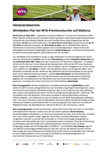 Presseinformation: WTA Mallorca Open, Seite 1/2, komplettes Dokument unter http://boerse-social.com/static/uploads/file_762_presseinformation_wta_mallorca_open.pdf (10.03.2016)