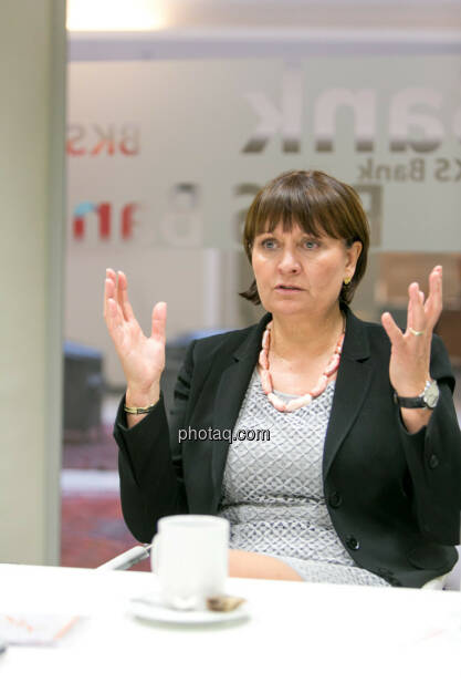 Herta Stockbauer (Vorstand BKS-Bank), © Martina Draper/photaq (10.03.2016) 