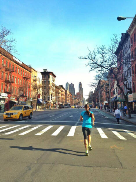 : Morning Run NYC bei frühlingshaften 20 Grad (10.03.2016) 