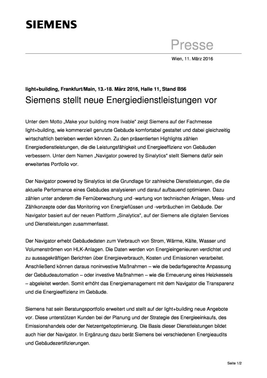Siemens stellt neue Energiedienstleistungen vor, Seite 1/2, komplettes Dokument unter http://boerse-social.com/static/uploads/file_772_siemens_stellt_neue_energiedienstleistungen_vor.pdf