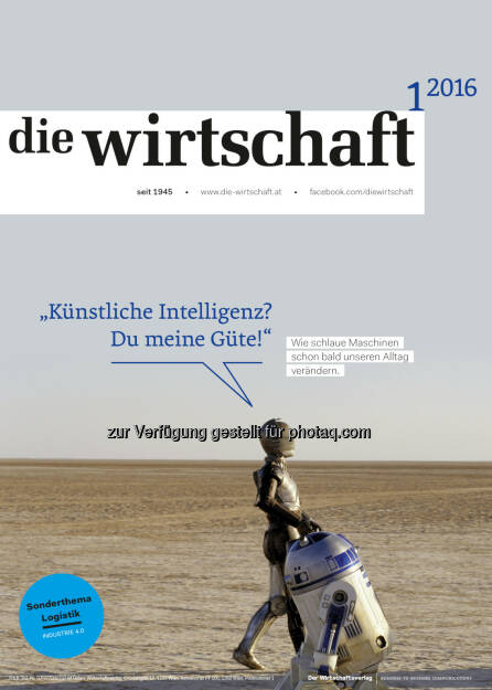 Cover die wirtschaft 01/2016 : LAE - Leseranalyse der Entscheidungsträger 2015 - die wirtschaft ist klare Nr. 1 der heimischen B2B Fachmedien : Fotocredit: ÖWV, © Aussender (11.03.2016) 