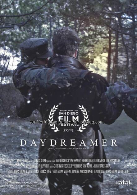 Daydreamer (Plakat) : Online-Premiere für österreichischen Kriegskurzfilm Daydreamer“ - wird nach einem erfolgreichen Festivallauf im Internet veröffentlicht : Ab 22. März 2016 ist das 19-minütige Kriegsdrama auf der Streaming-Plattform www.reelhouse.org verfügbar : Fotocredit: Rafal Studios KG/Sam, © Aussendung (15.03.2016) 