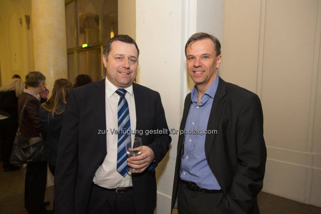 Markus Brünner (SOT Süd-Ost Treuhand Graz/Libertas Intercount), Roman Schnait (Vorstand Ottakringer Brauerei AG), © Libertas Intercount/SOT Süd Ost Treuhand (16.03.2016) 