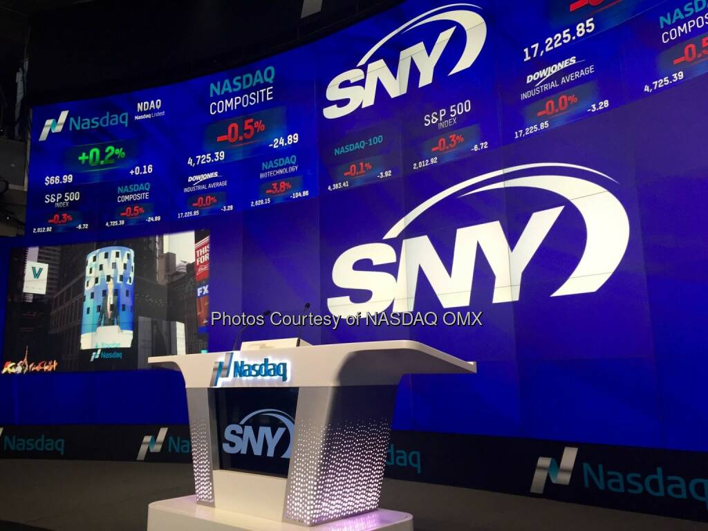 T-7min until @SNYtv rings the #Nasdaq closing bell!  Source: http://facebook.com/NASDAQ (16.03.2016) 