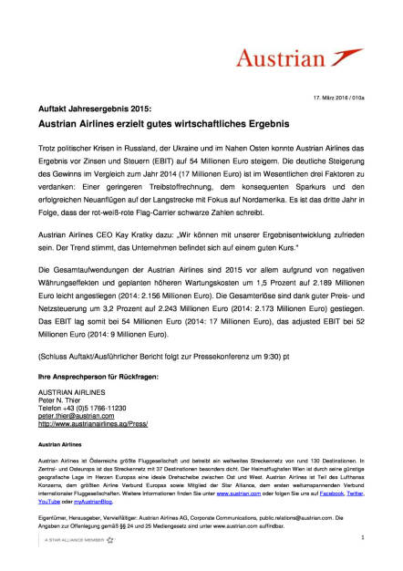 Austrian Airlines erzielt gutes wirtschaftliches Ergebnis, Seite 1/1, komplettes Dokument unter http://boerse-social.com/static/uploads/file_797_austrian_airlines_erzielt_gutes_wirtschaftliches_ergebnis.pdf (17.03.2016) 