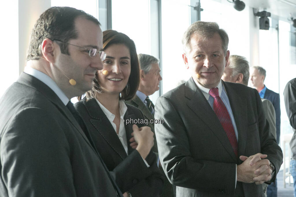 Daniel Riedl (COO Immofinanz), Birgit Noggler (CFO Immofinanz), Eduard Zehetner (CEO Immofinanz), http://privatanleger.immofinanz.com , © Martina Draper für Immofinanz (10.04.2013) 