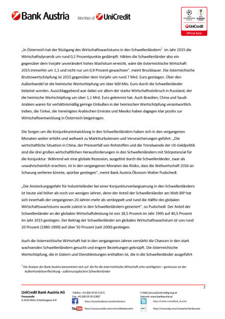 Bank Austria Volkswirtschaft: Österreichs Wirtschaft spürt Konjunkturverlangsamung in den Schwellenländern, Seite 2/4, komplettes Dokument unter http://boerse-social.com/static/uploads/file_838_bank_austria_volkswirtschaft_osterreichs_wirtschaft_spurt_konjunkturverlangsamung_in_den_schwellenlandern.pdf (04.04.2016) 