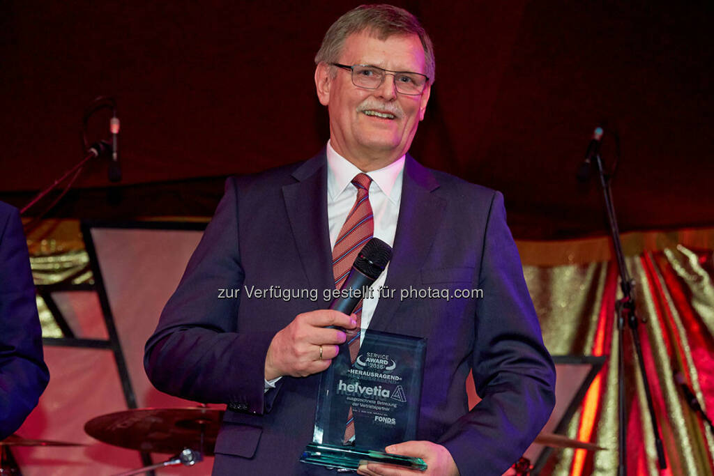 Jürgen Horstmann, Vorstand für den Bereich Leben : Helvetia belegt Platz 1 beim österreichischen Service Award : Fotocredit: Günter Menzl/FONDS professionell, © Aussendung (04.04.2016)