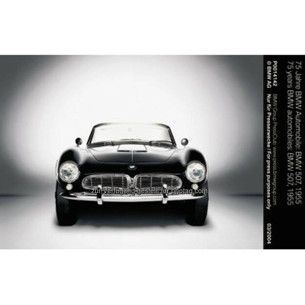 BMW 507, 1955 : BMW ist erfolgreichste Marke beim „Motor Klassik Award“ 2016 : Leser des Fachmagazins „Motor Klassik“ küren den BMW 507 und den BMW M1 zu den herausragenden Automobilen ihrer jeweiligen Epoche : Fotocredit: © BMW Group, © Aussendung (06.04.2016) 