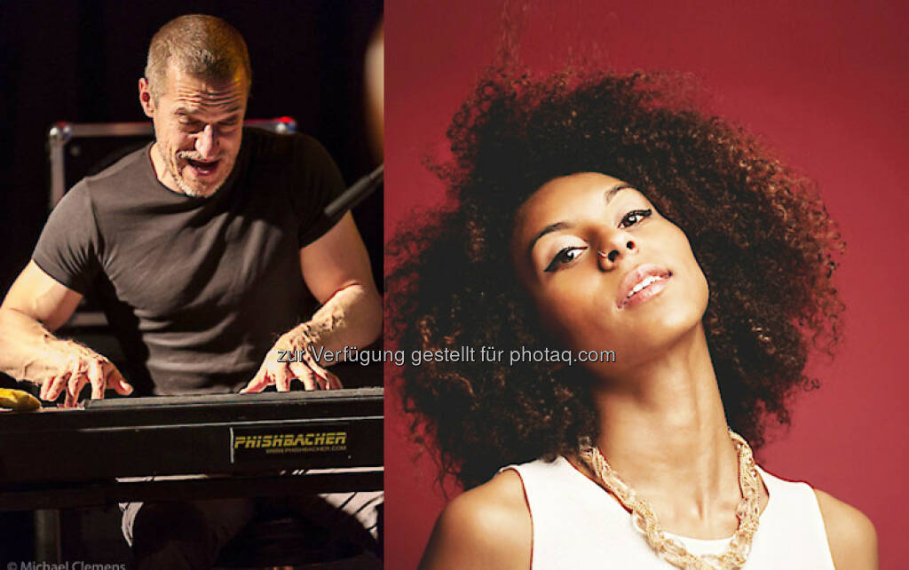 Walter Fischbacher (Fotocredit: Walter Fischbacher/Clemens), Alita Moses (Fotocredit: Wagners Musik Agentur I Walter Fischbacher/ Amari Ross Photography) :  Walter Fischbacher Trio mit Alita Moses in Fügen : Die Siegerin des Shure Montreux Jazz Voice Wettbewerbs bringt ihr großes Talent erstmals nach Europa, © Aussender (07.04.2016)