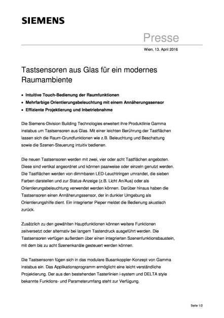 Siemens: Tastsensoren aus Glas, Seite 1/2, komplettes Dokument unter http://boerse-social.com/static/uploads/file_880_siemens_tastsensoren_aus_glas.pdf (13.04.2016) 