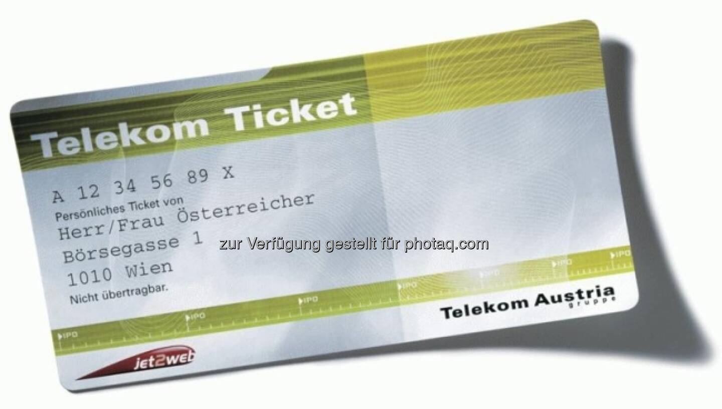 Telekom Austria IPO, das Ticket
