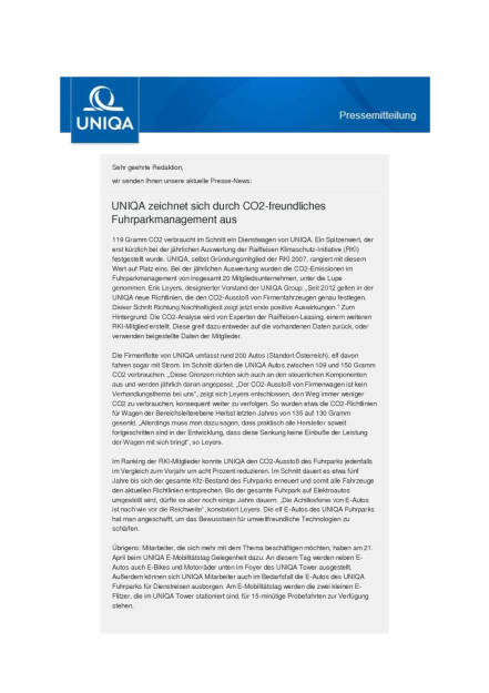 Uniqa: Fuhrparkmanagement, Seite 1/2, komplettes Dokument unter http://boerse-social.com/static/uploads/file_907_uniqa_fuhrparkmanagement.pdf (19.04.2016) 